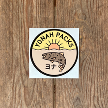 Load image into Gallery viewer, Yonah Packs Round Trout Sticker
